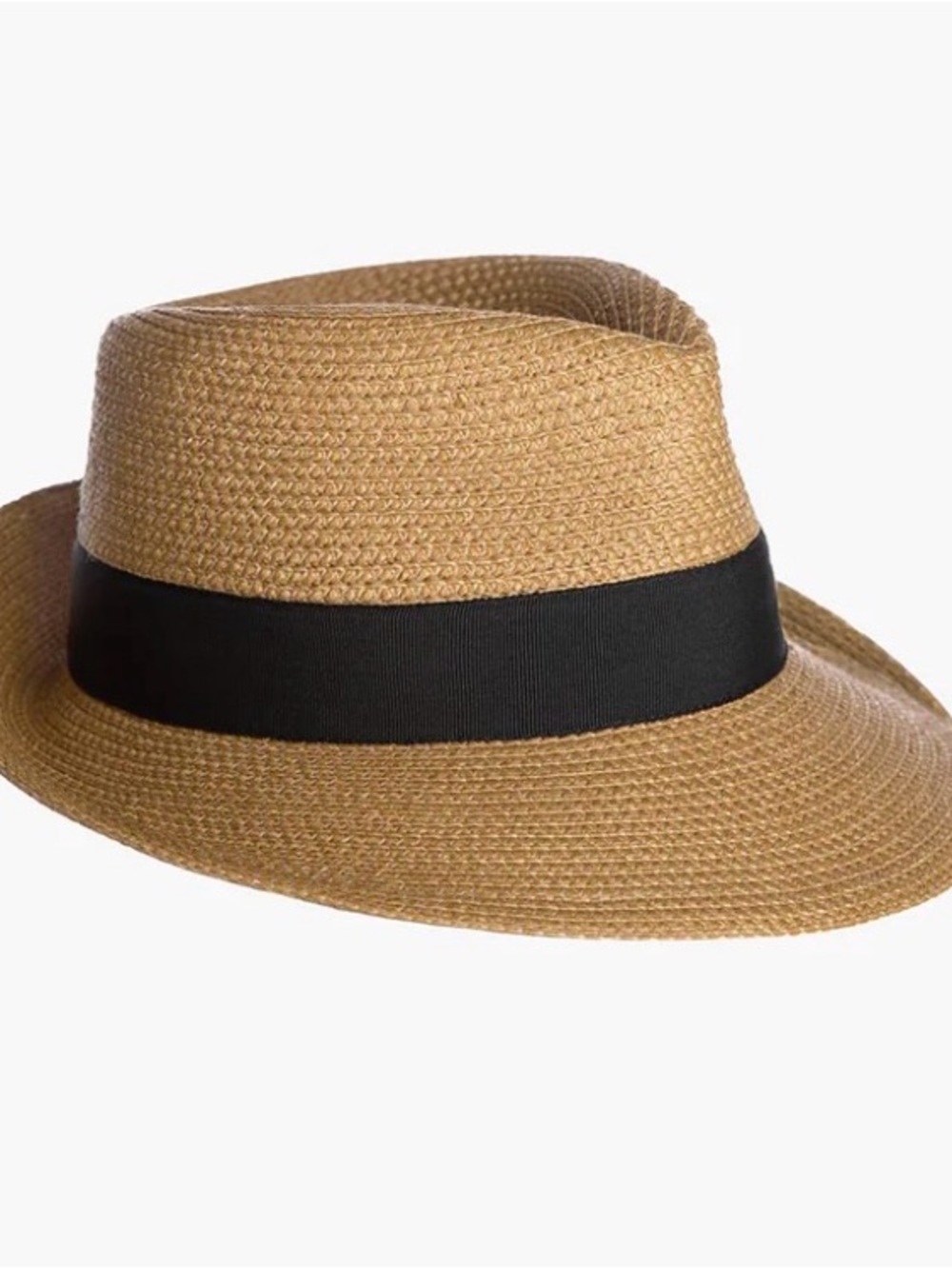 Eric Javits Squishee Classic Natural Straw Fedora - Picture 5 of 5